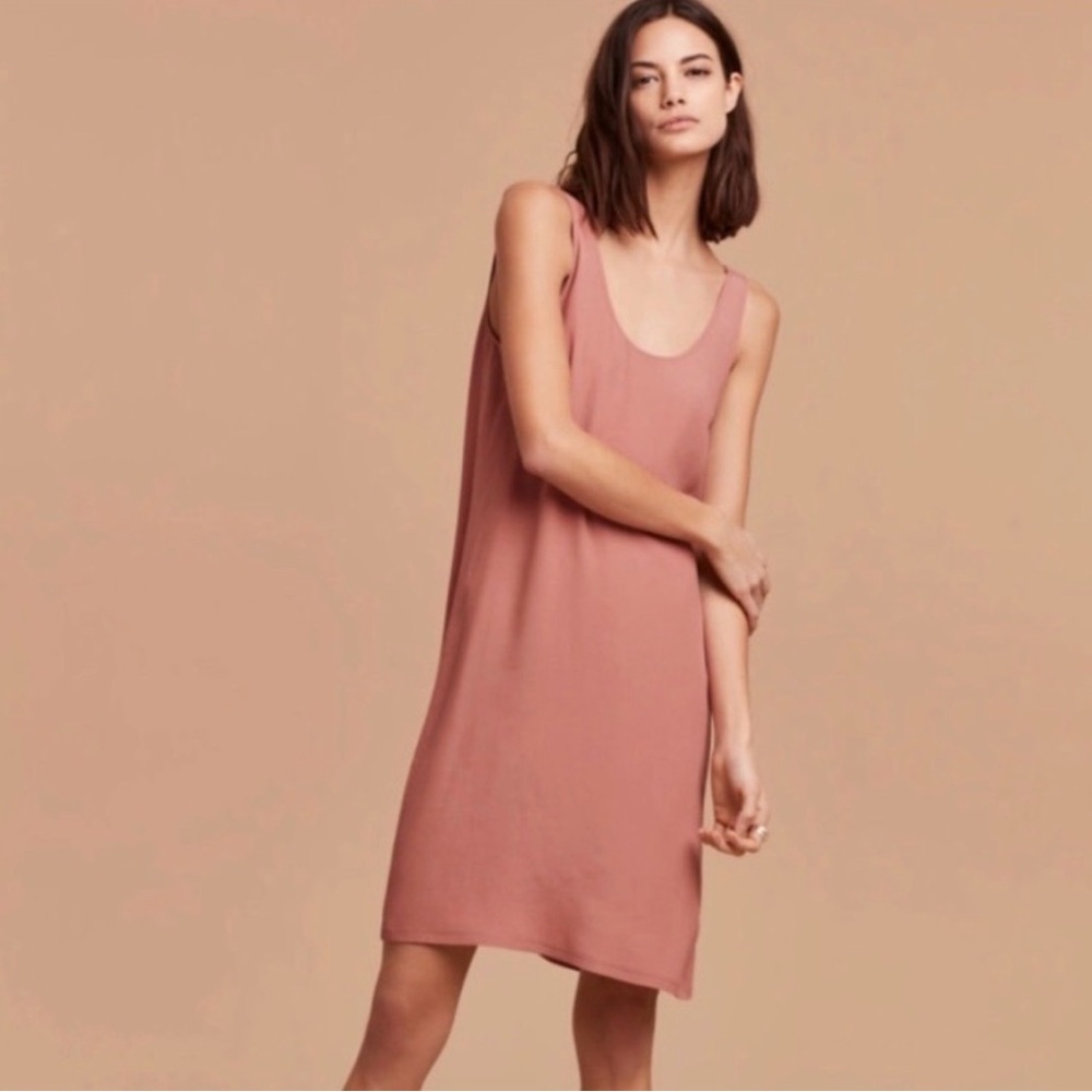 Aritzia Wilfred Free Blush Slip Dress